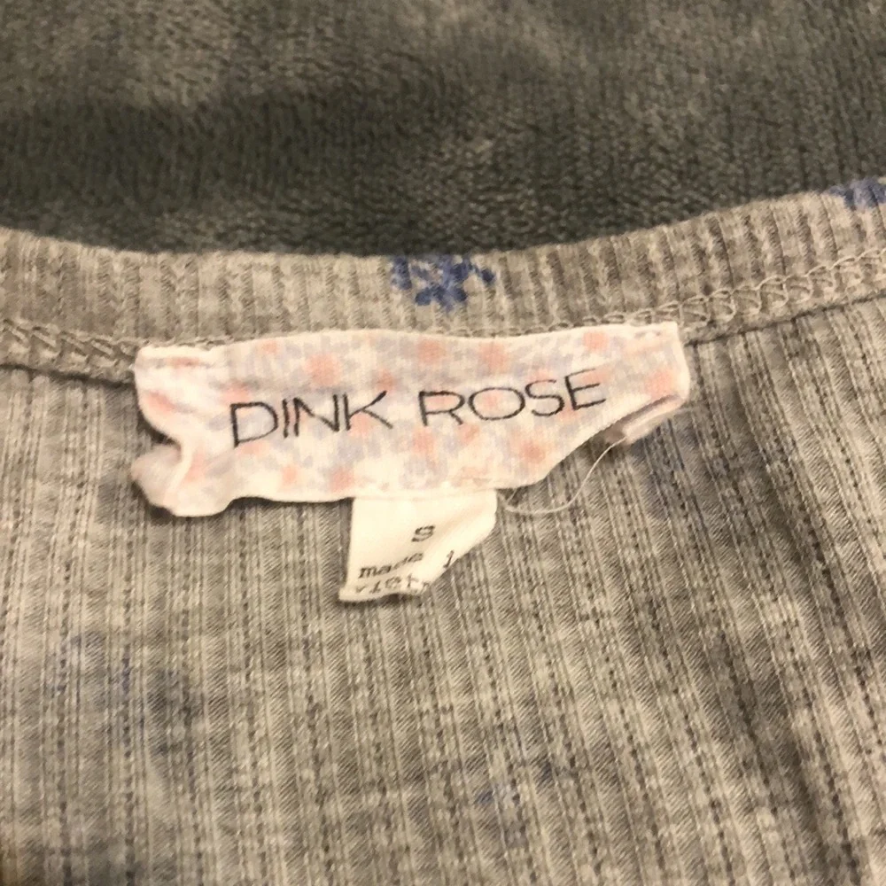 Pink Rose Ribbed Crop Top - Picture 3 of 4